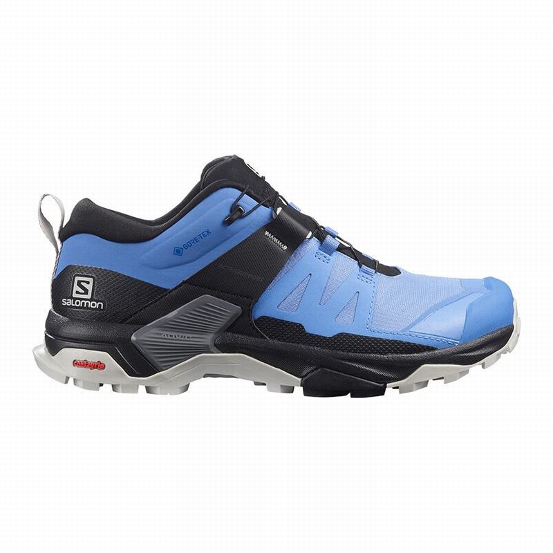 SALOMON UK X ULTRA 4 GORE-TEX - Womens Hiking Shoes Blue/Black,DNCZ90412
